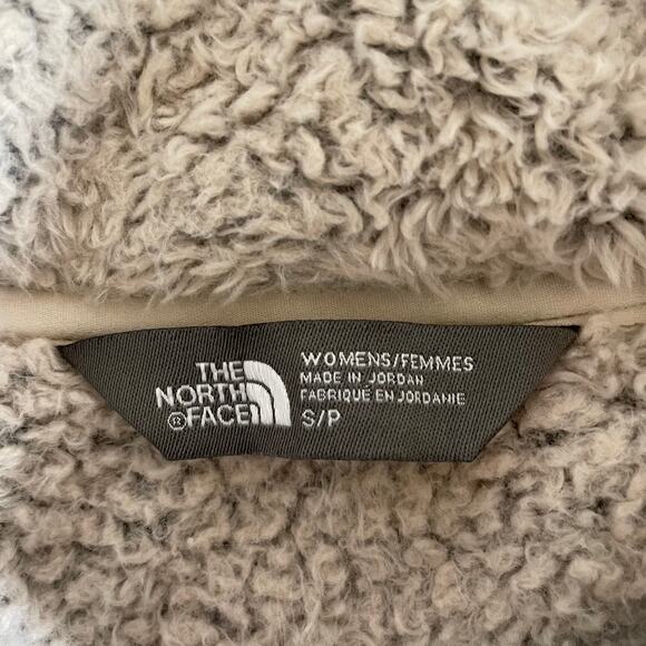 THE NORTH FACE Women's Furry Fleece Full Zip Jacket Gray Small Gorpcore Outdoor - Picture 8 of 11